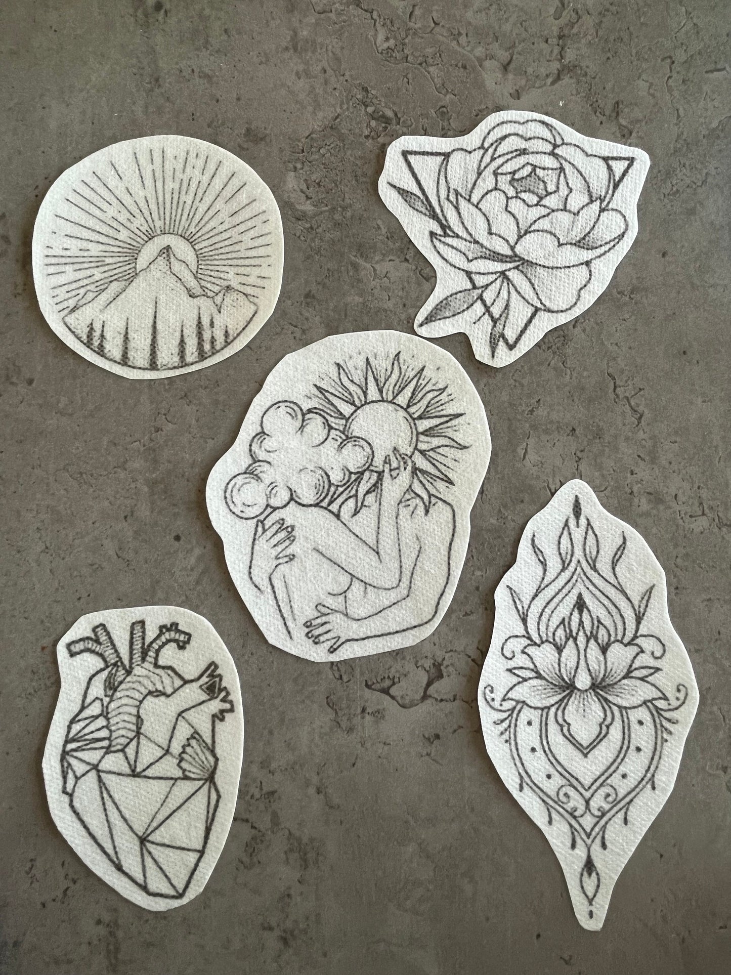 Embroidery stickers |Embroidery stickers| Stick and stitch embroidery | Water-soluble stickers
