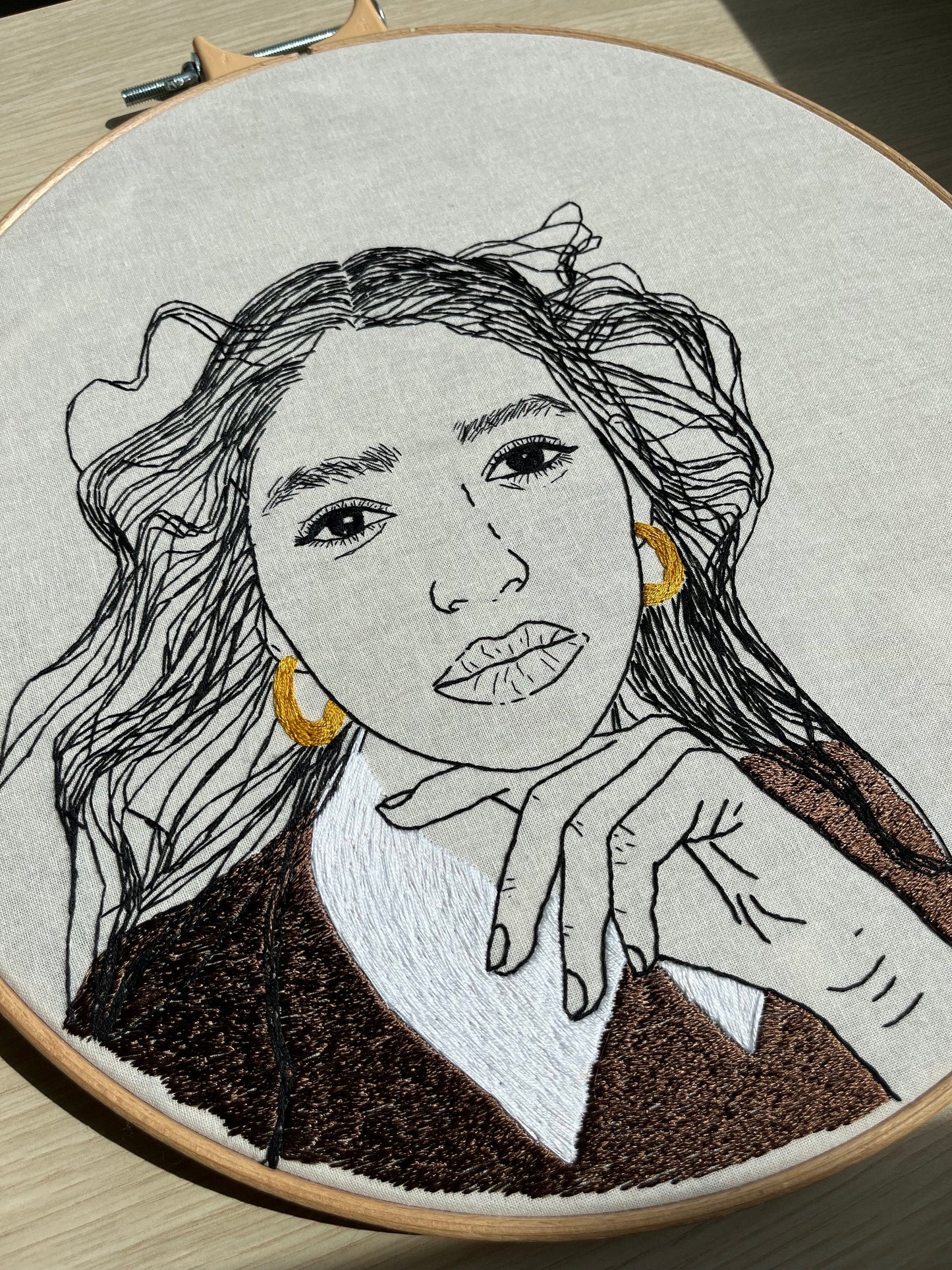 Girl embroidery| Handmade |Hand embroidery|Handstitched