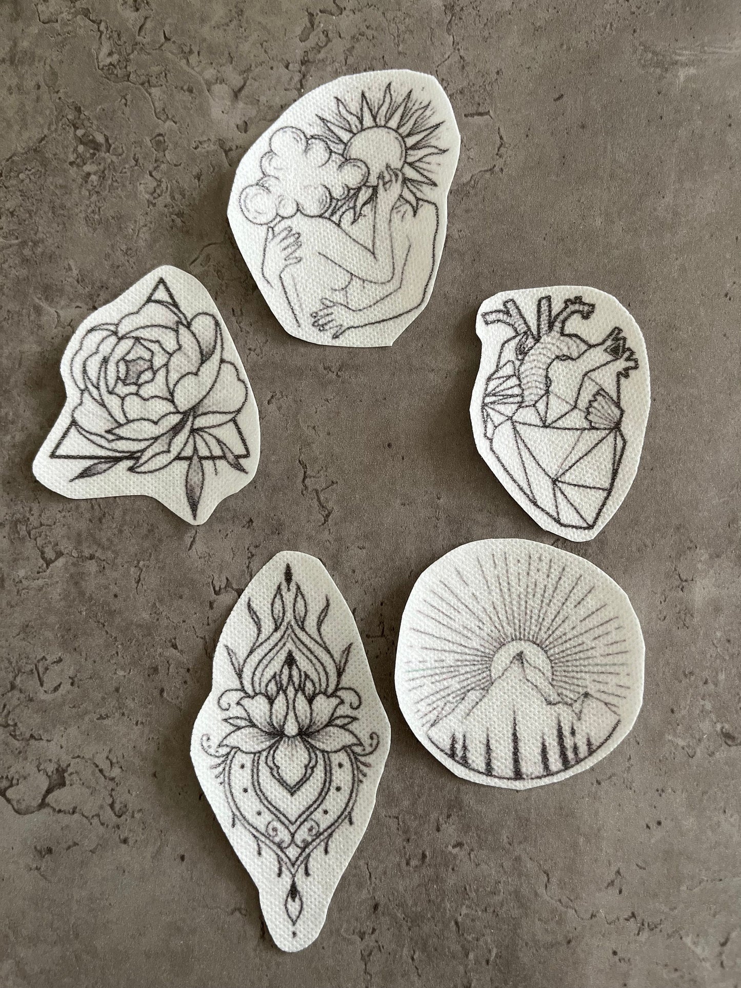 Embroidery stickers |Embroidery stickers| Stick and stitch embroidery | Water-soluble stickers