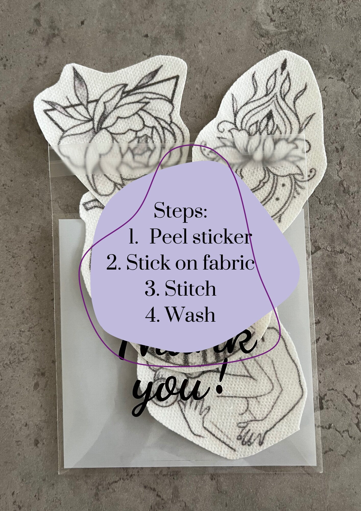 Embroidery stickers |Embroidery stickers| Stick and stitch embroidery | Water-soluble stickers