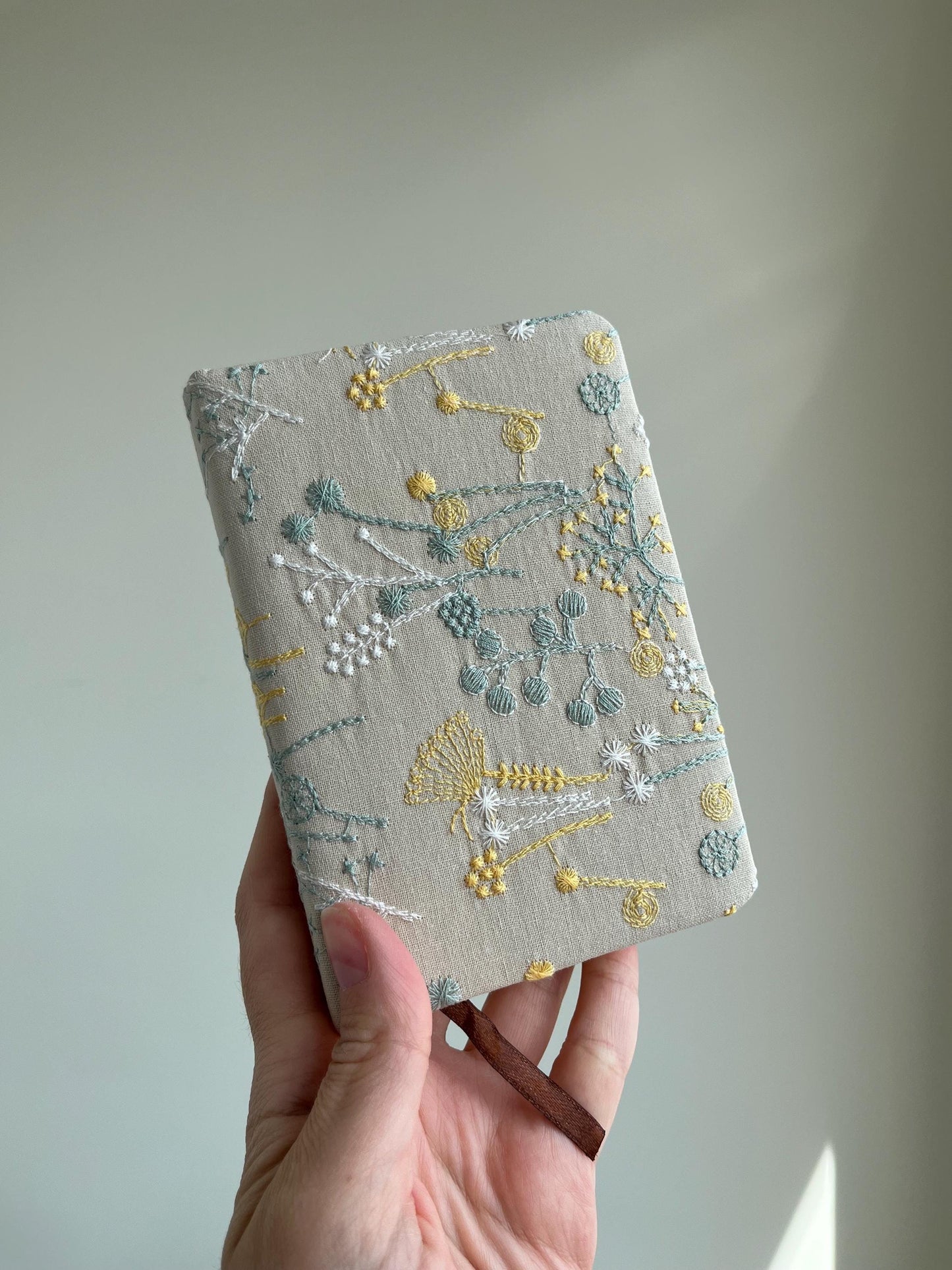 A6 Notepad| Notebook with embroidered cover | Notebook