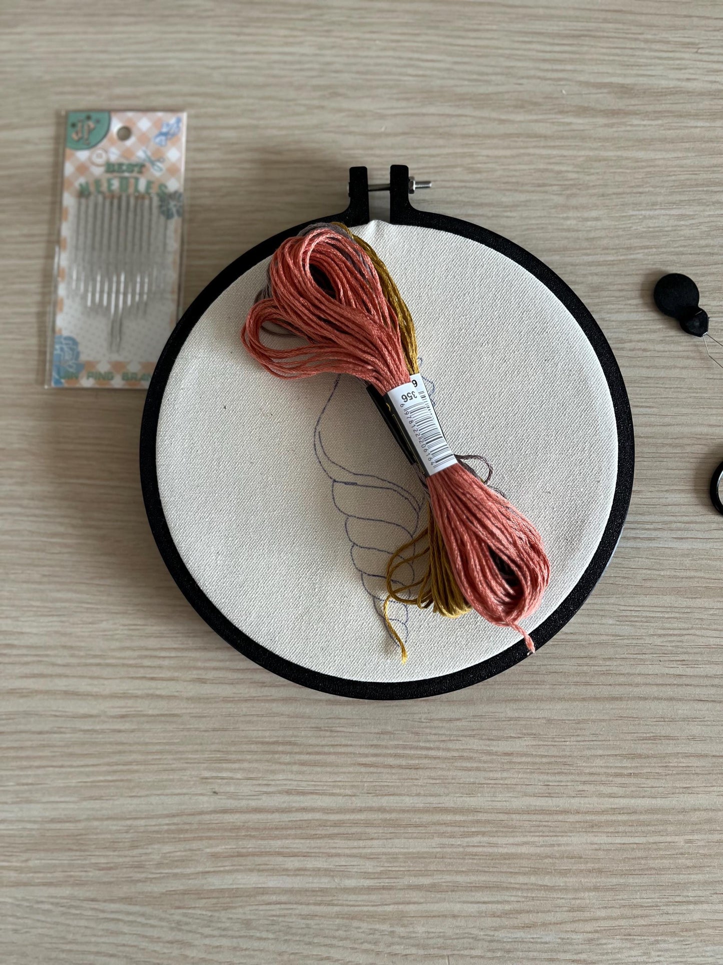 Embroidery Kit| Hand embroidery Kit| DIY craft kit| Beginner embroidery kit