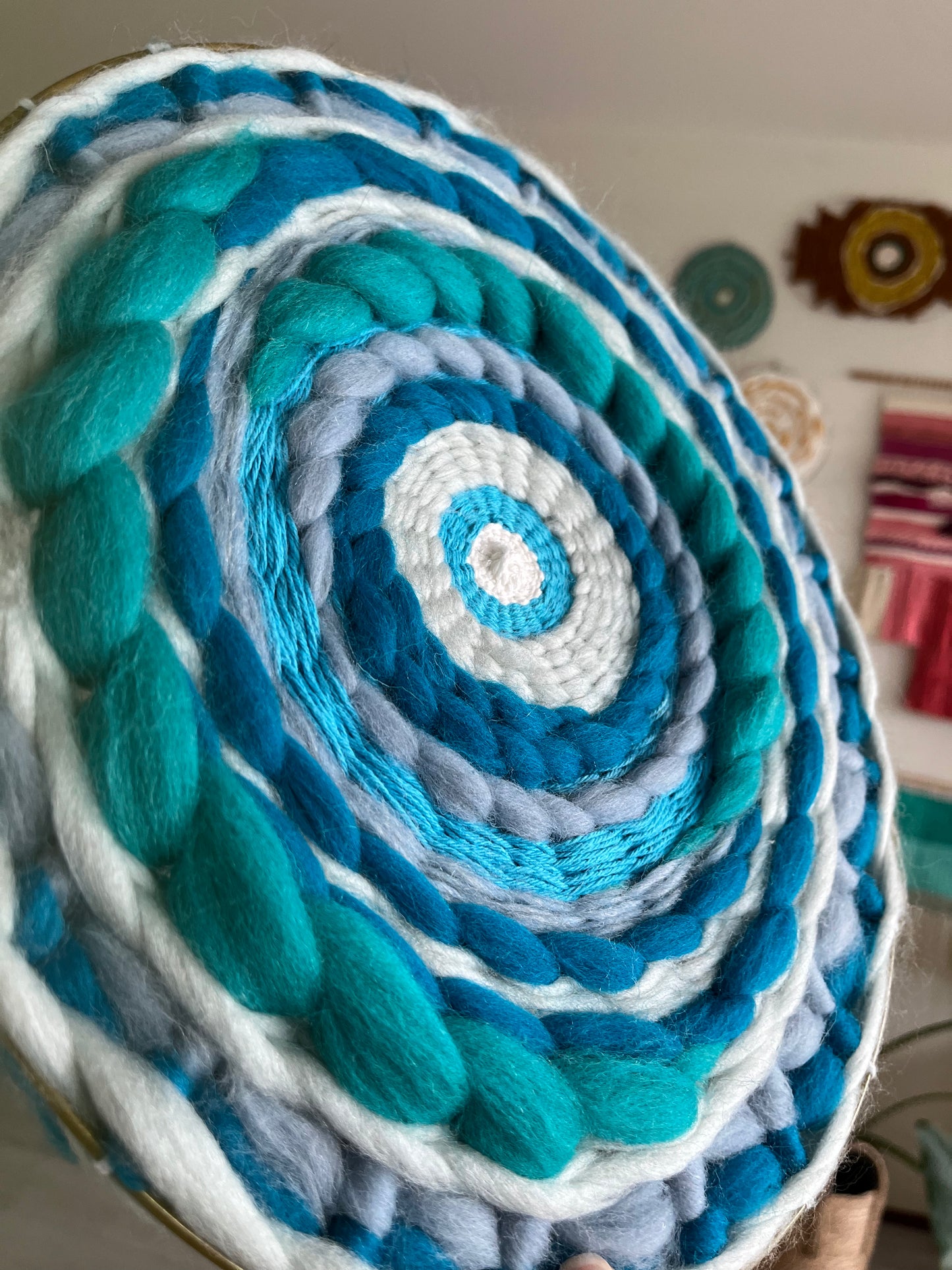 Picton blue circular weaving