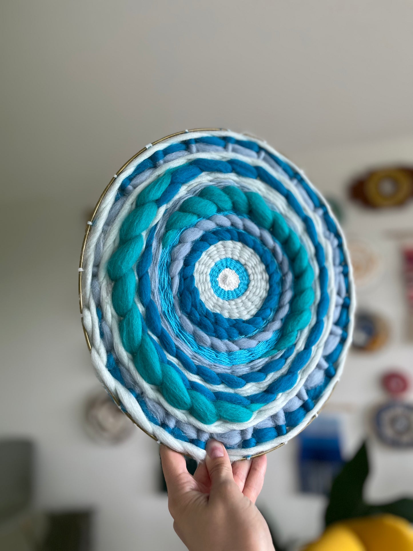 Picton blue circular weaving