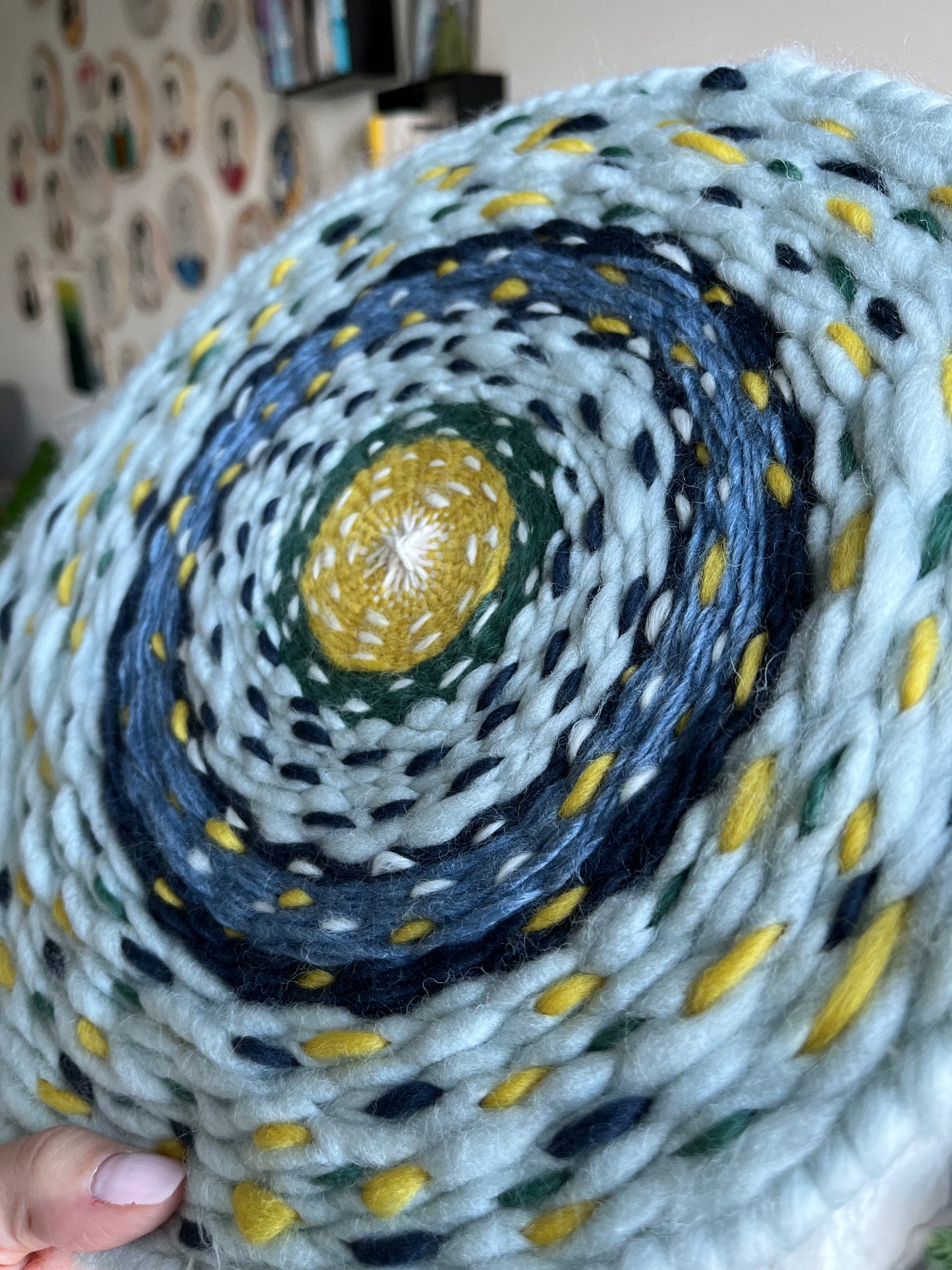 Circular weaving starry night