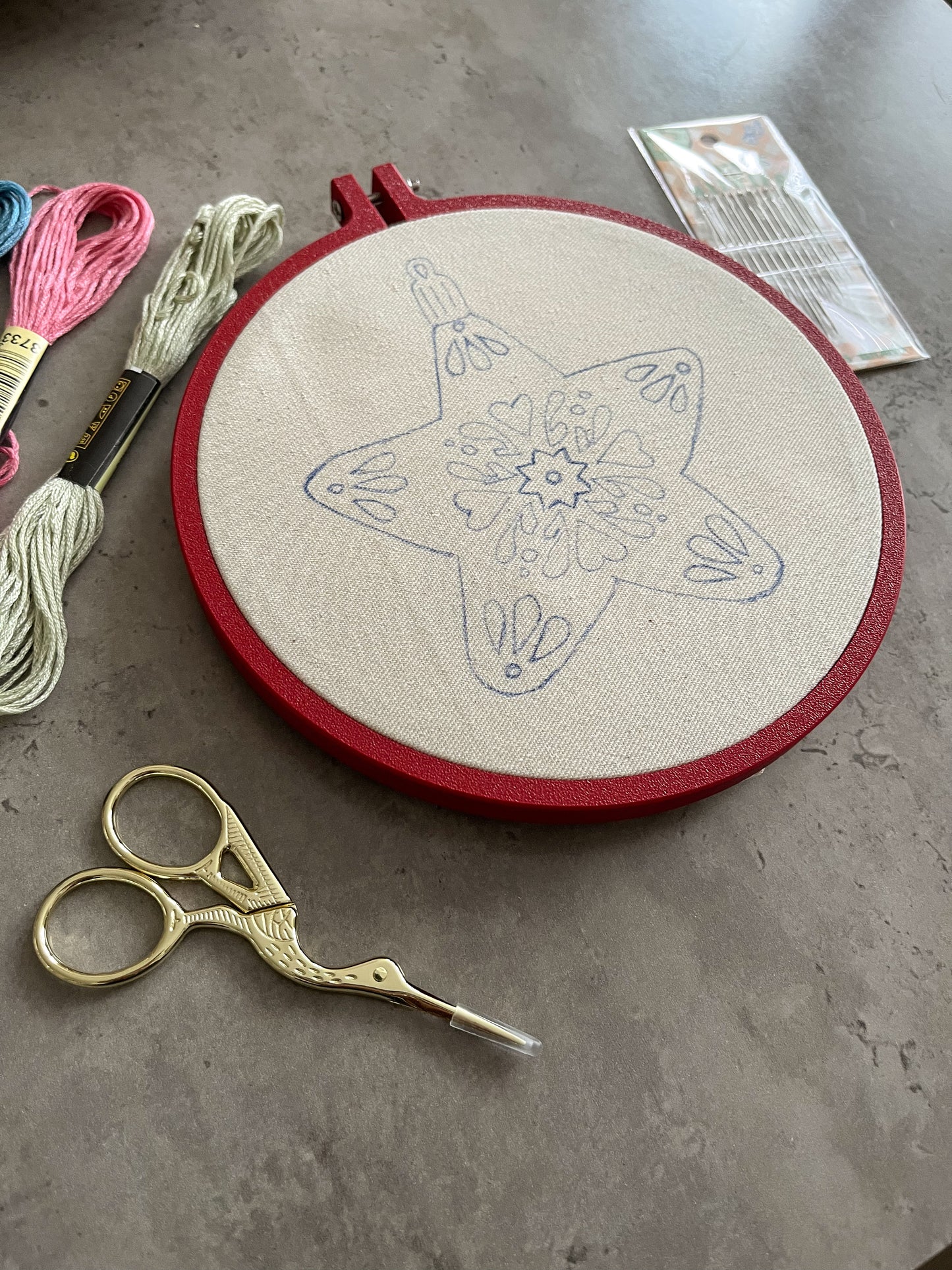 Christmas embroidery kit - Star 🌟