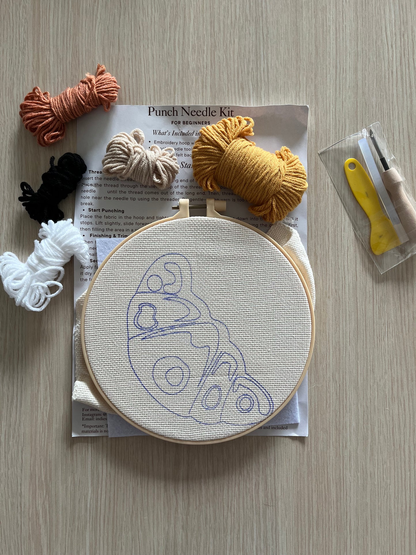 Punch Needle Kit: DIY Craft Kit for Beginners