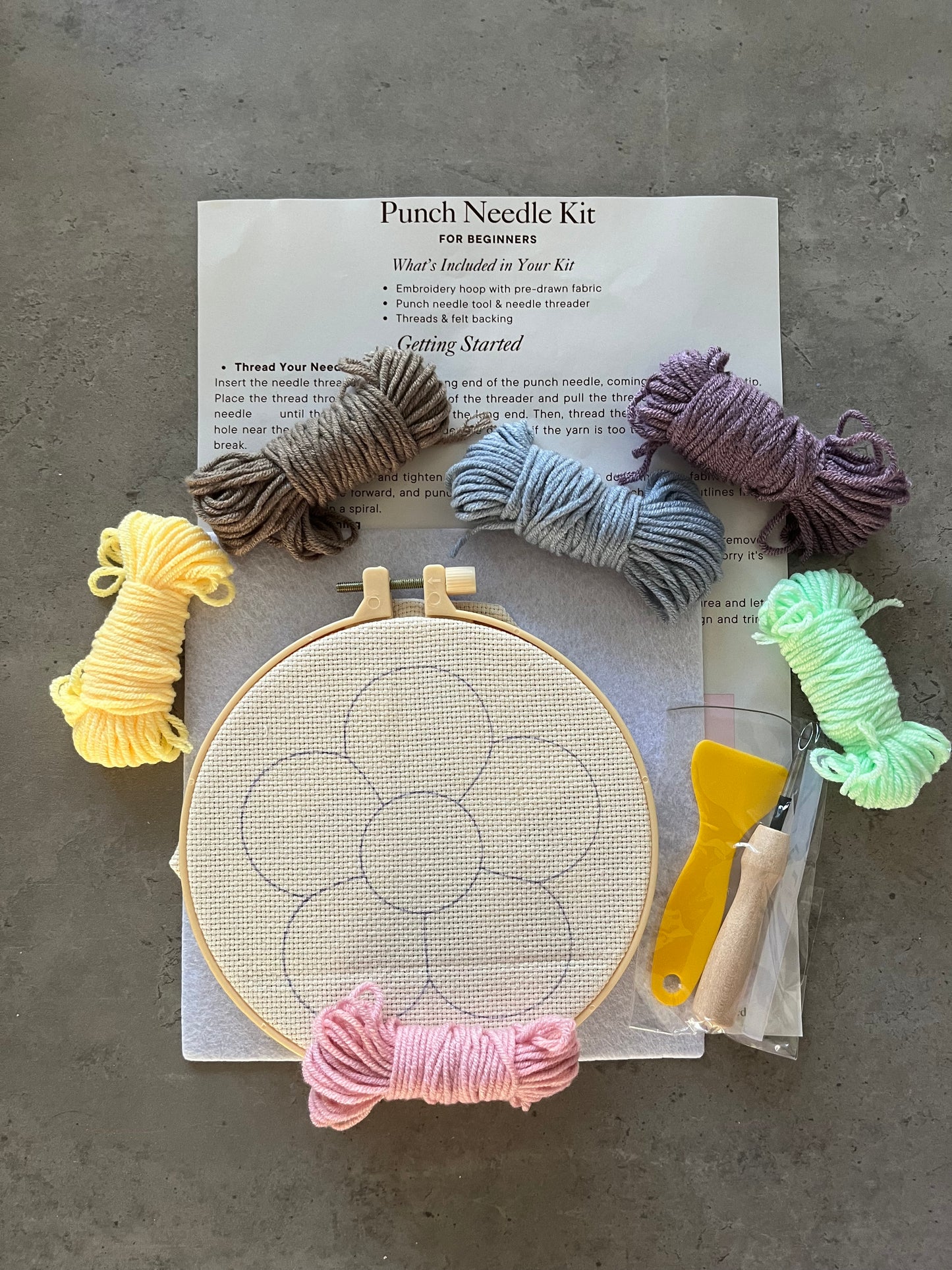 Punch Needle Kit: DIY Craft Kit for Beginners