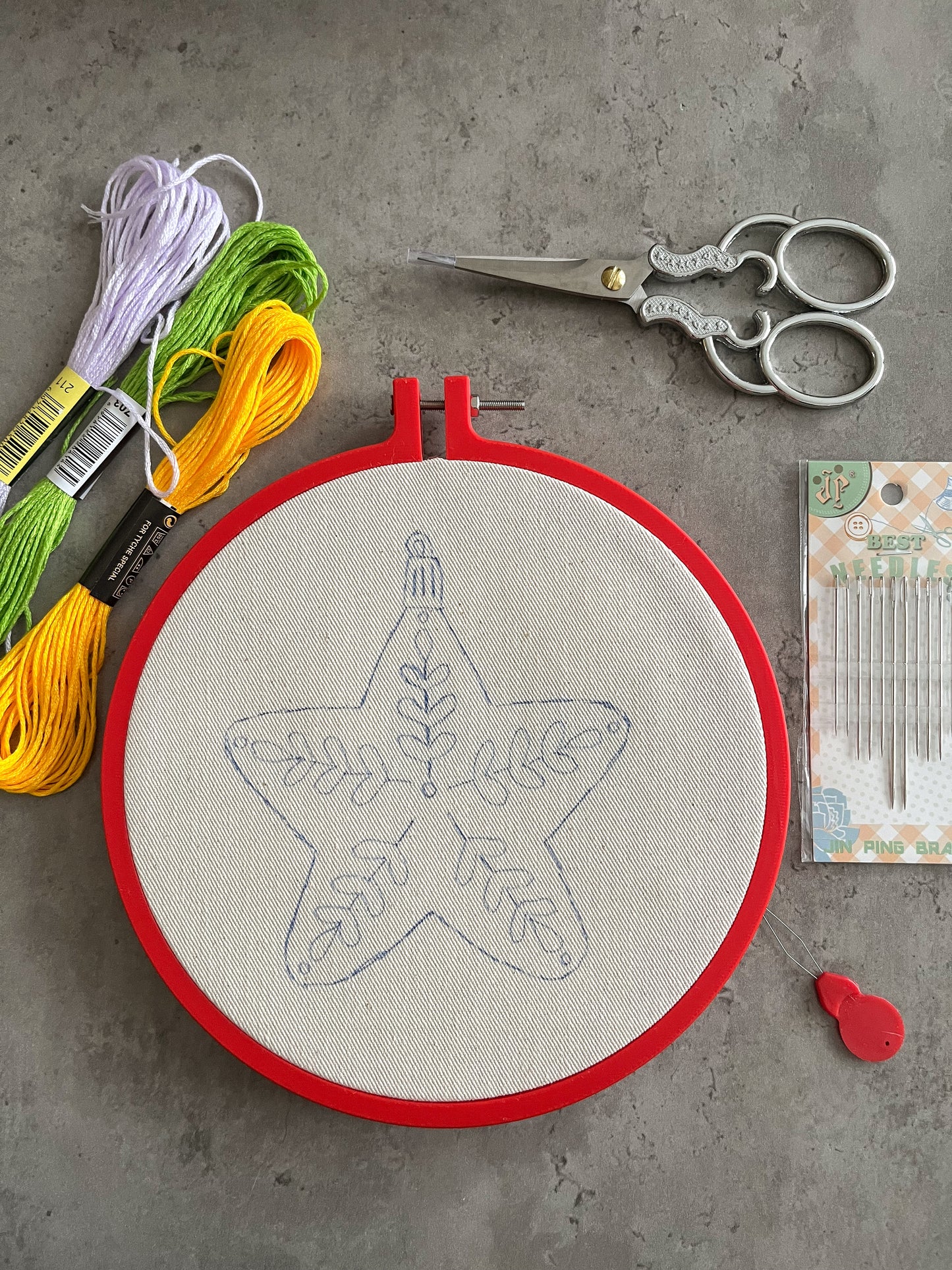 Christmas embroidery kit - Star 🌟