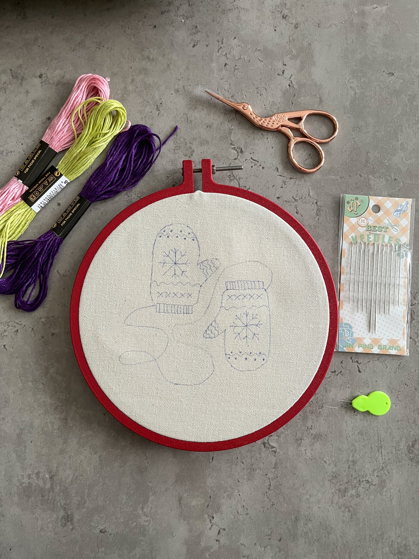 Christmas embroidery kit