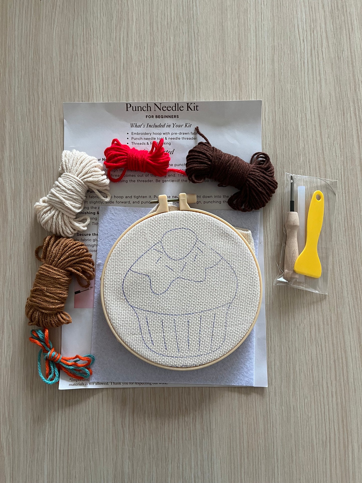 Punch Needle Kit: DIY Craft Kit for Beginners