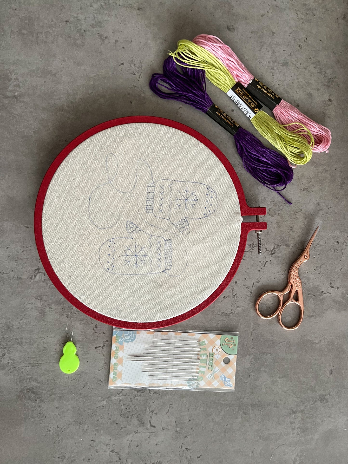 Christmas embroidery kit