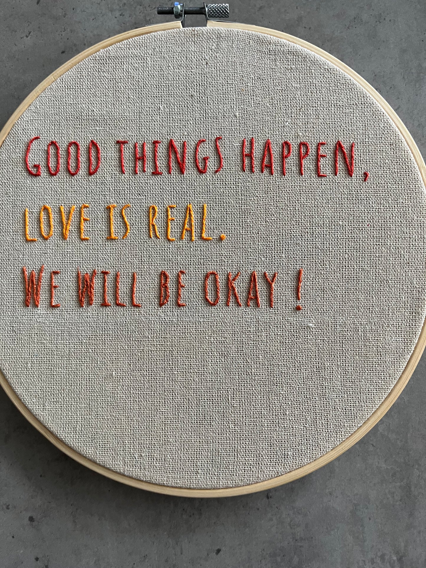 Good things happen, love is real. We will be okay!