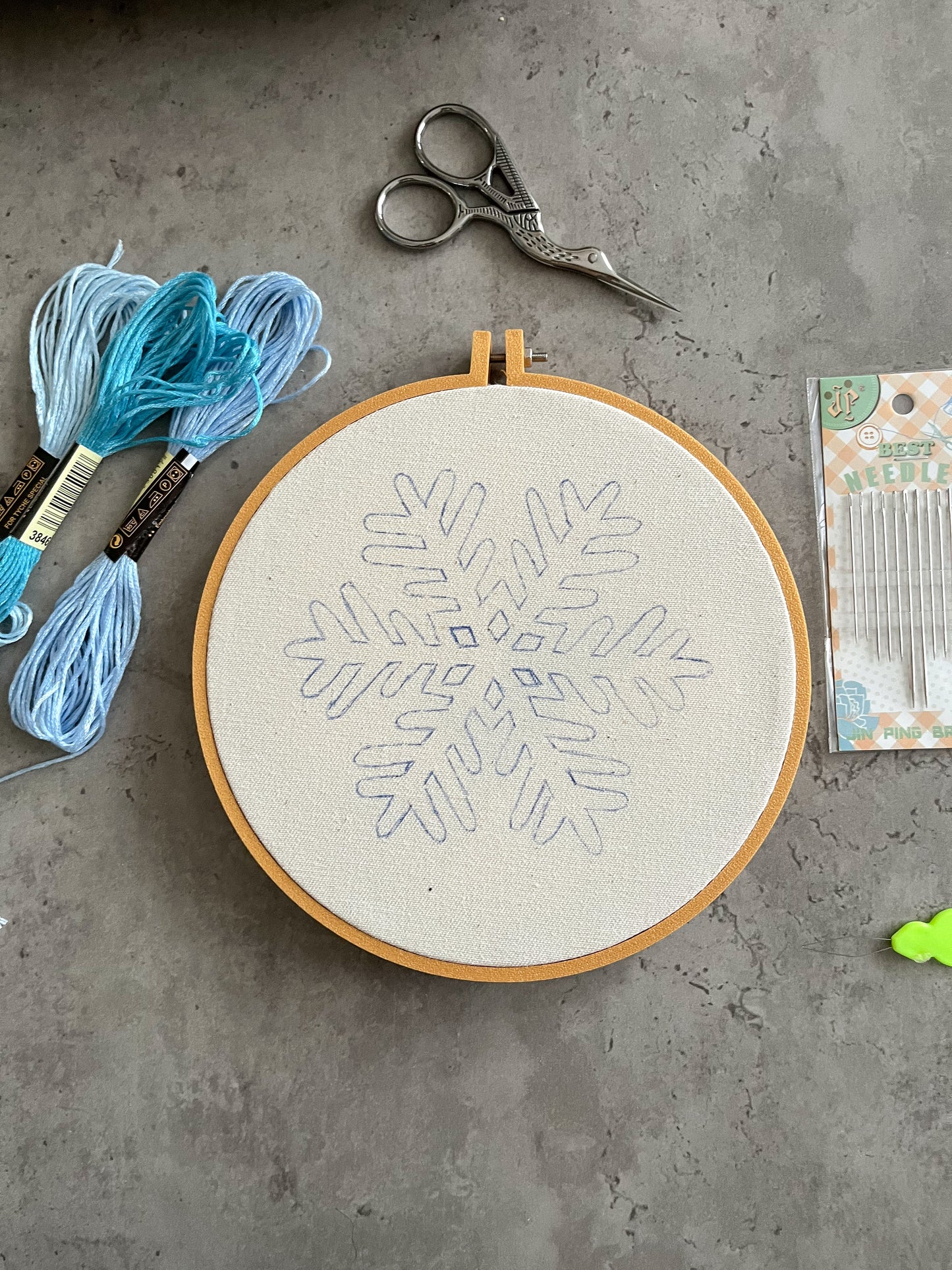 Christmas embroidery kit - Snowflake ❄️