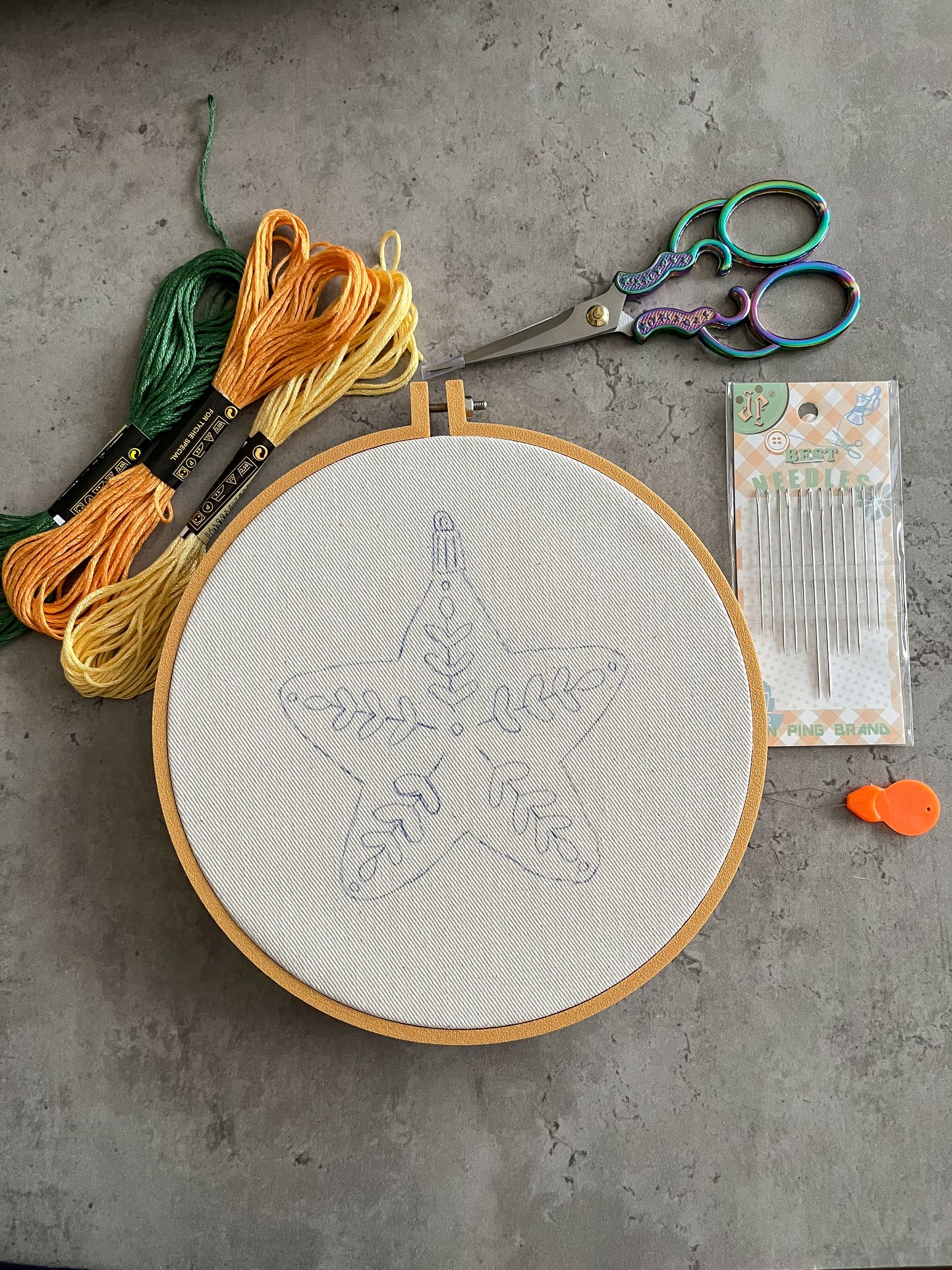 Christmas embroidery kit - Star 🌟