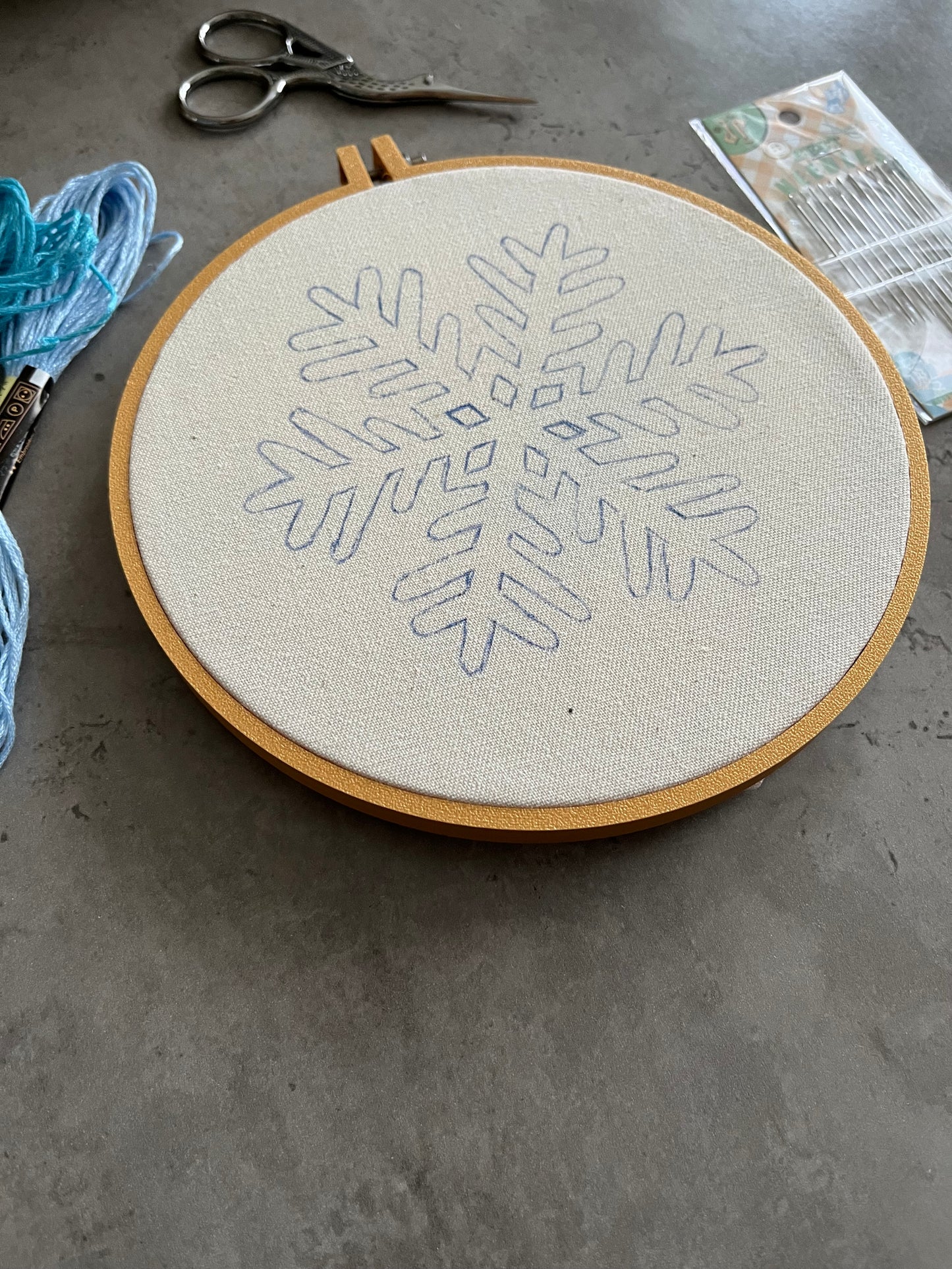 Christmas embroidery kit - Snowflake ❄️