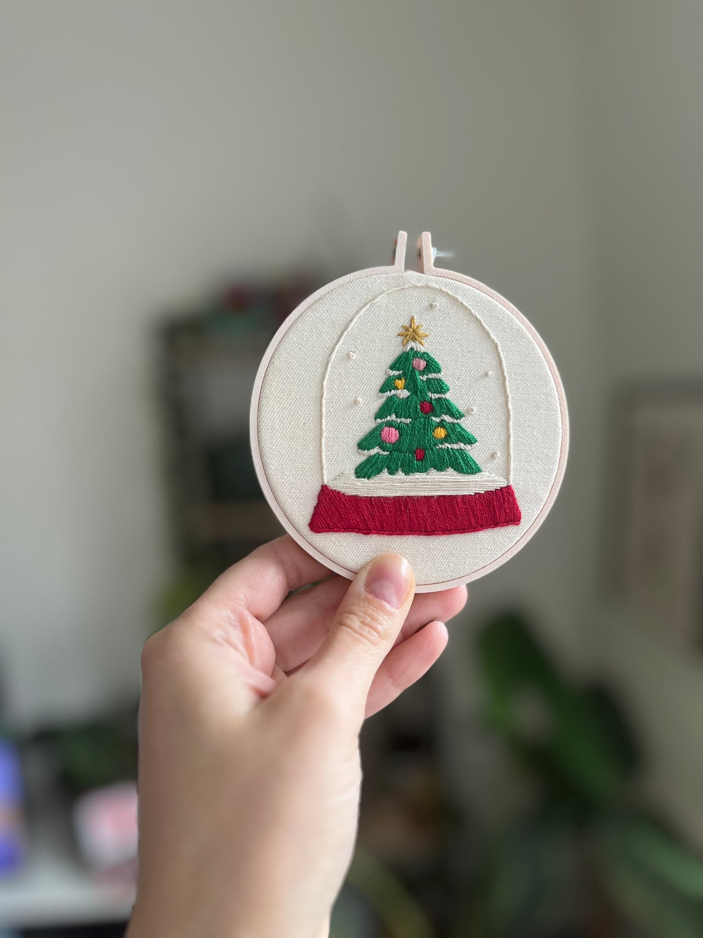 Christmas tree embroidery kit
