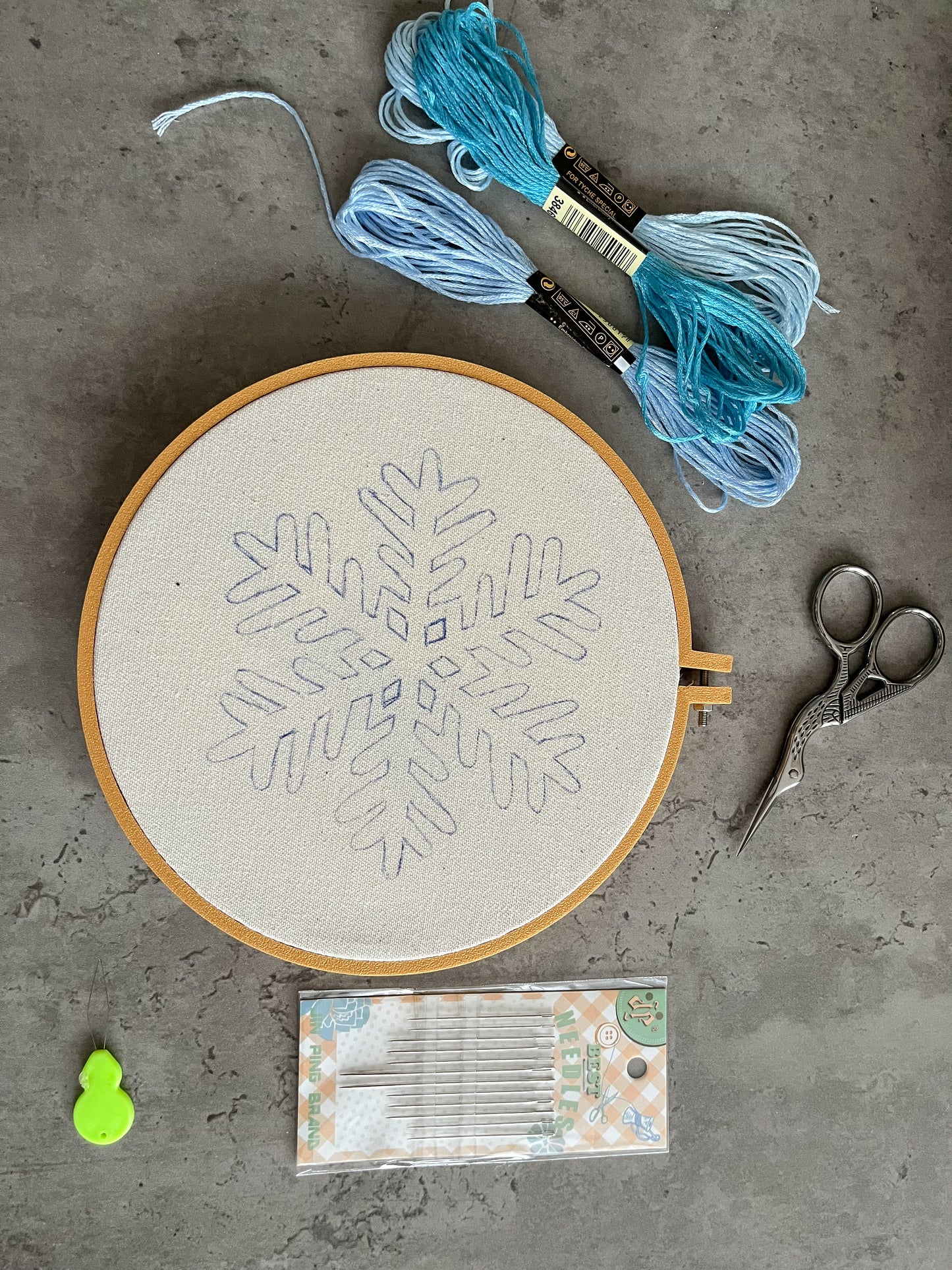Christmas embroidery kit - Snowflake ❄️