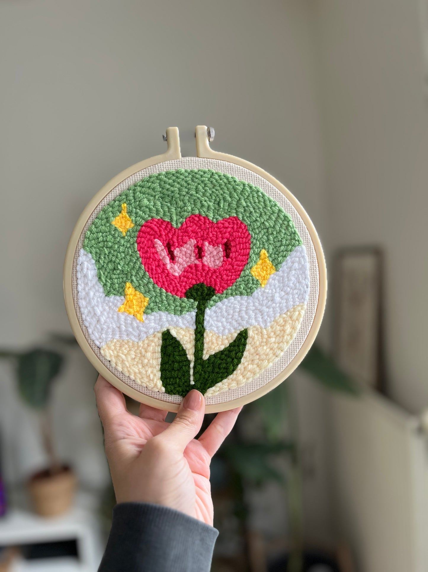 Flower Punch Needle Kit