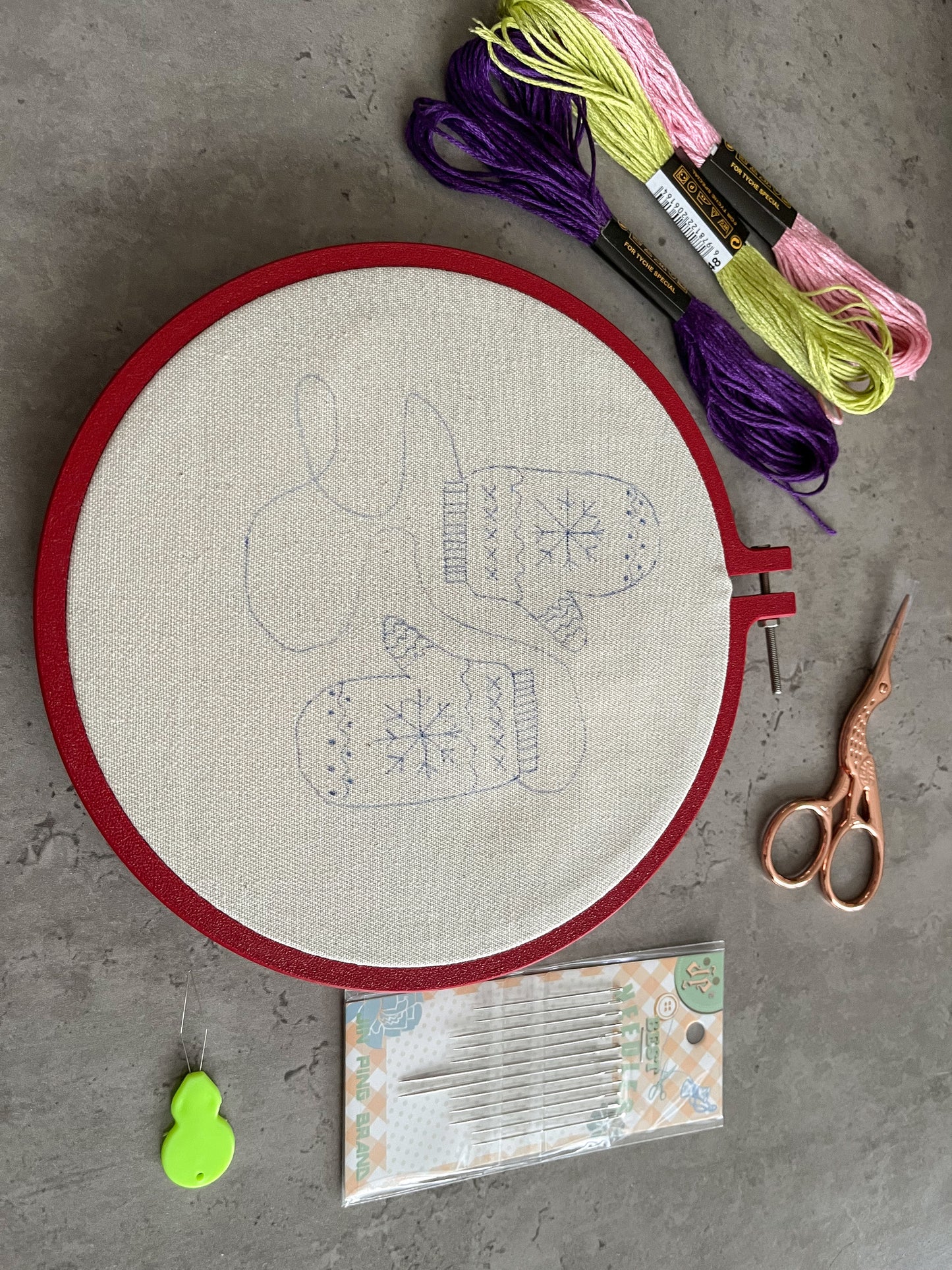 Christmas embroidery kit
