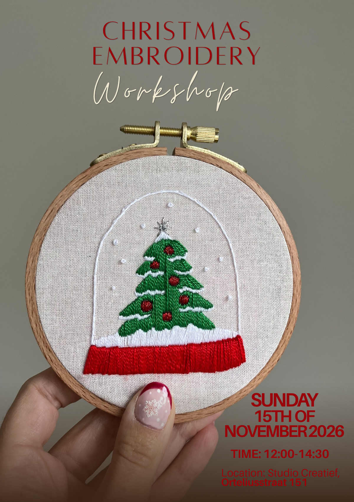 Christmas Hand Embroidery Workshop