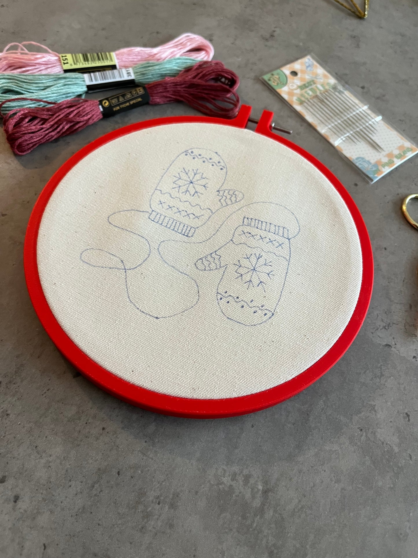 Christmas embroidery kit