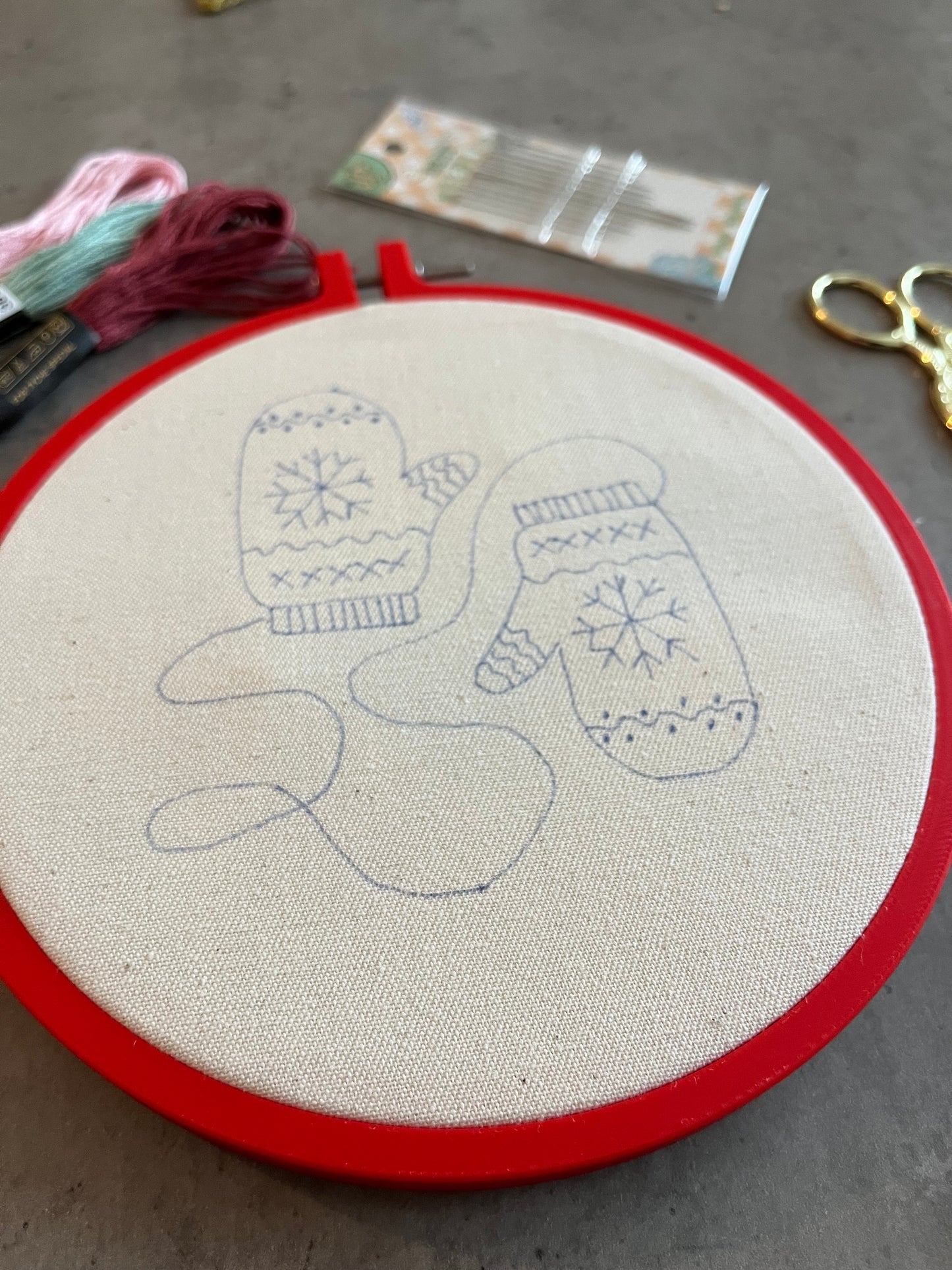 Christmas embroidery kit