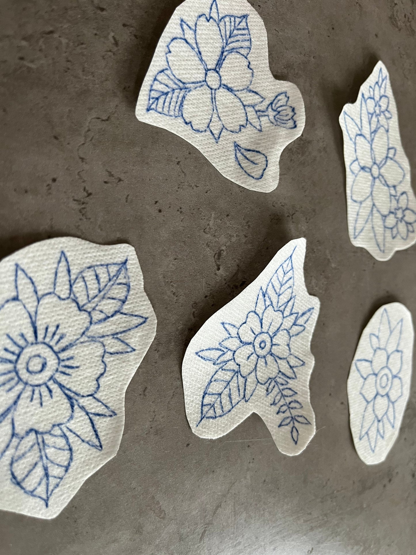 Stick and stitch sticker | water soluble stickers |Embroidery stickers | Hand embroidery stickers