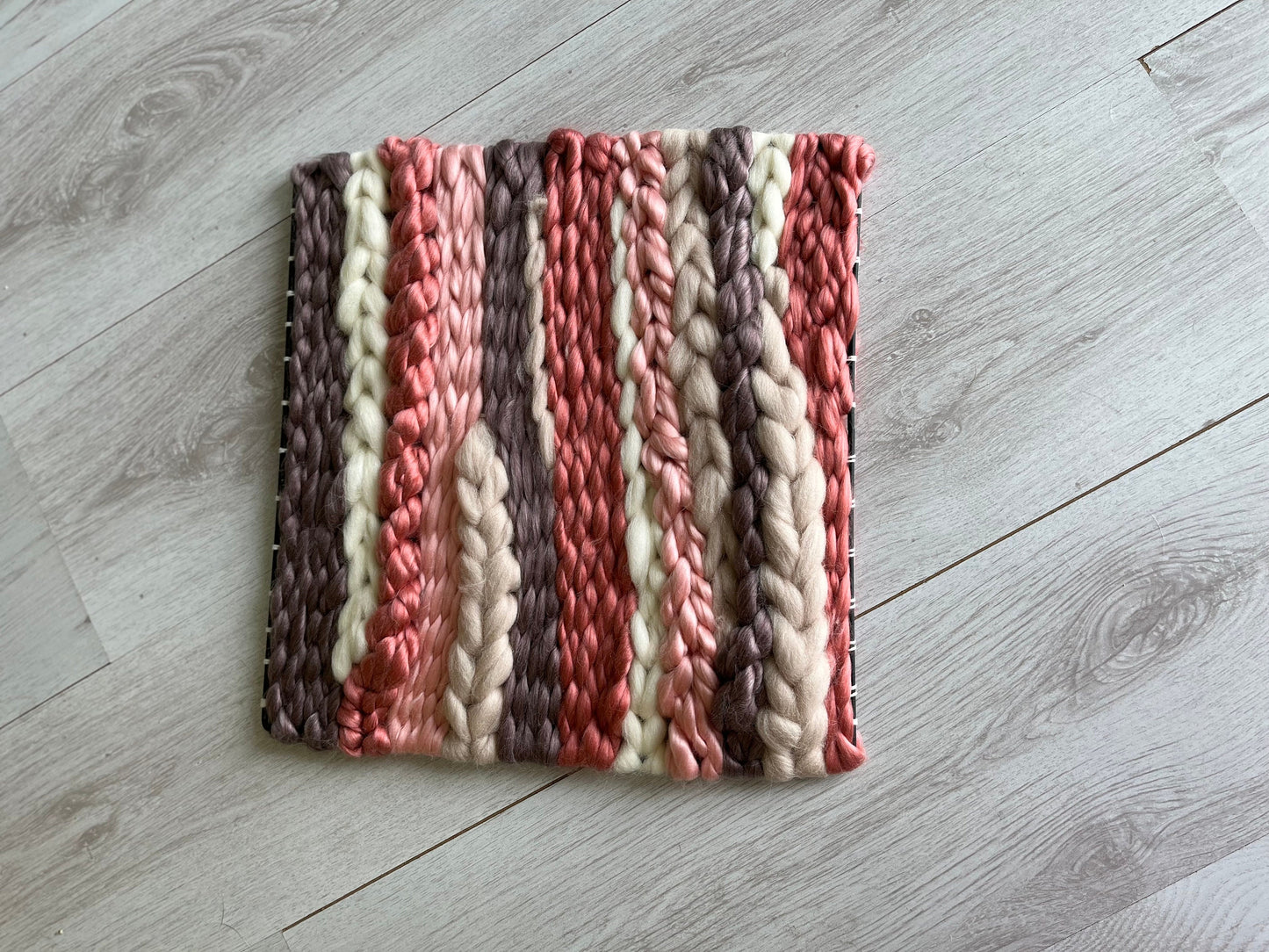 Pink weaving | Handmade weaving | Waving tapestry | Wall decor