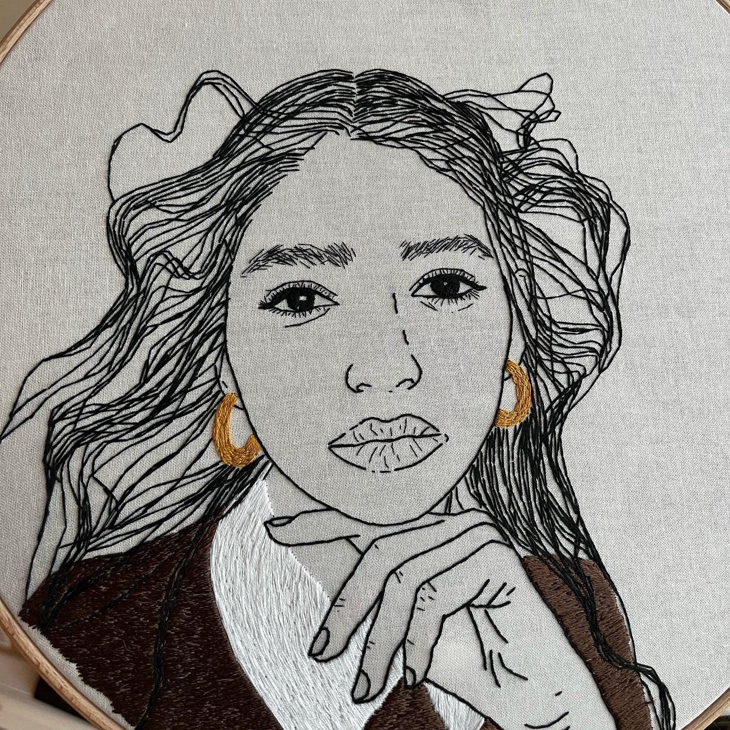 Girl embroidery| Handmade |Hand embroidery|Handstitched