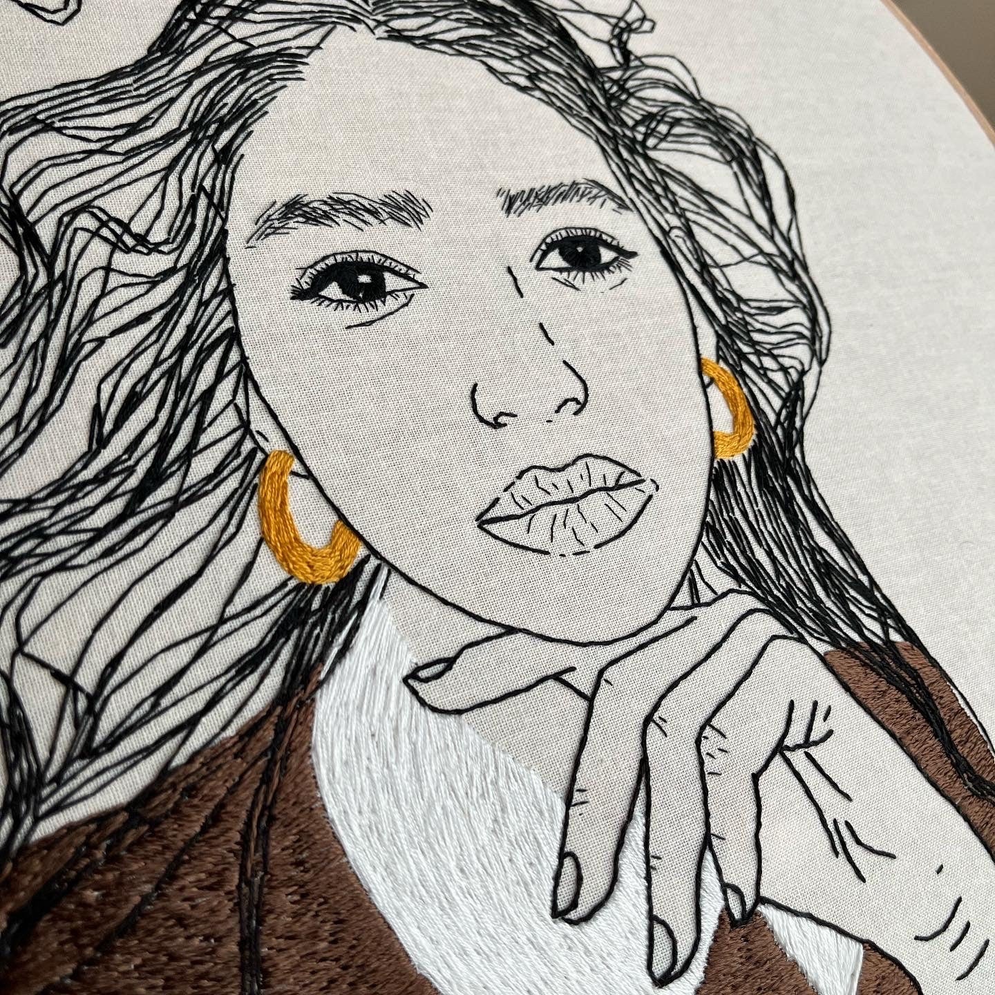 Girl embroidery| Handmade |Hand embroidery|Handstitched