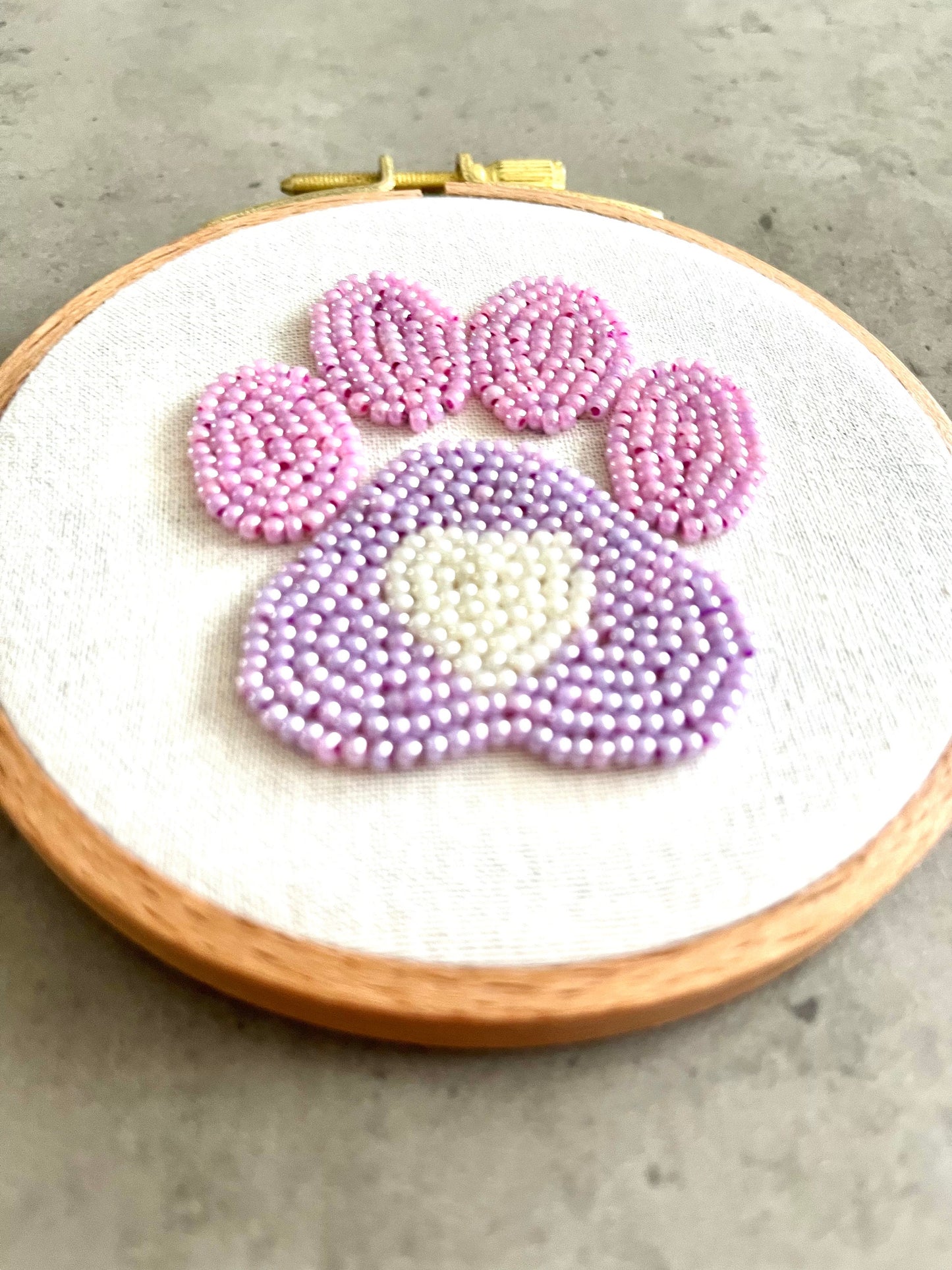 Pet embroidery hoop | Dog paw hand embroidered hoop| Unique Pet gift | Hand embroidered hoop