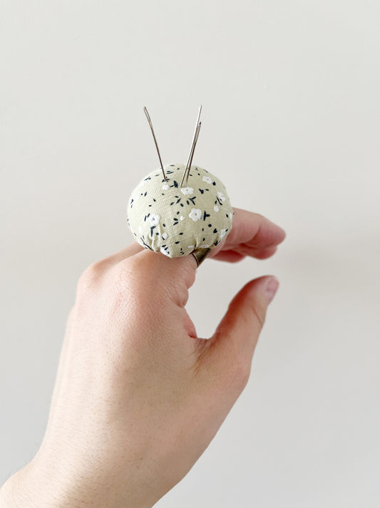 Pin cushion ring | Pun minder | Embroidery pin cushion | Sewing tools