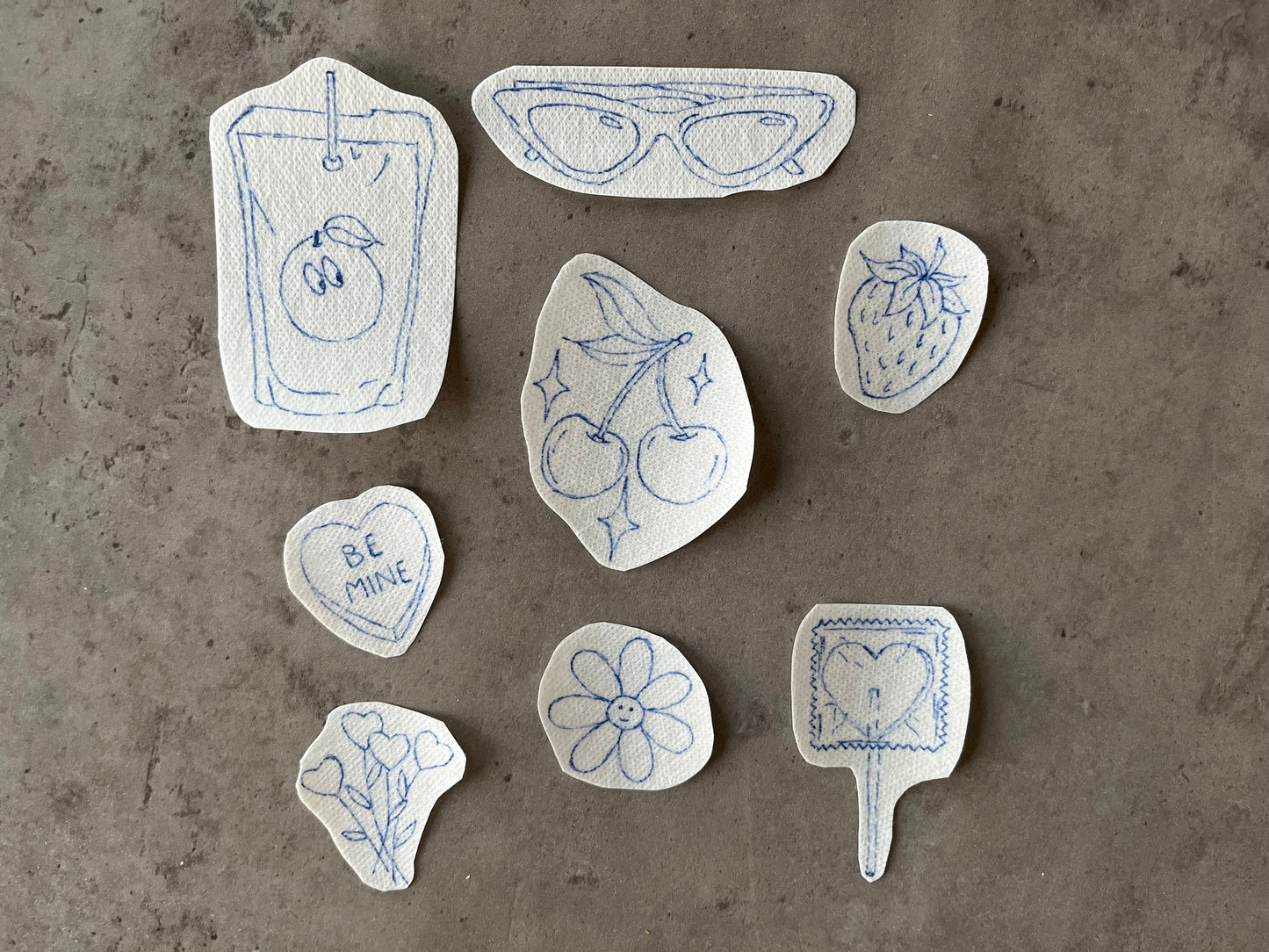 DIY embroidery stickers, stick and stitch stickers, embroidery stickers, embroidery design, embroidery pattern