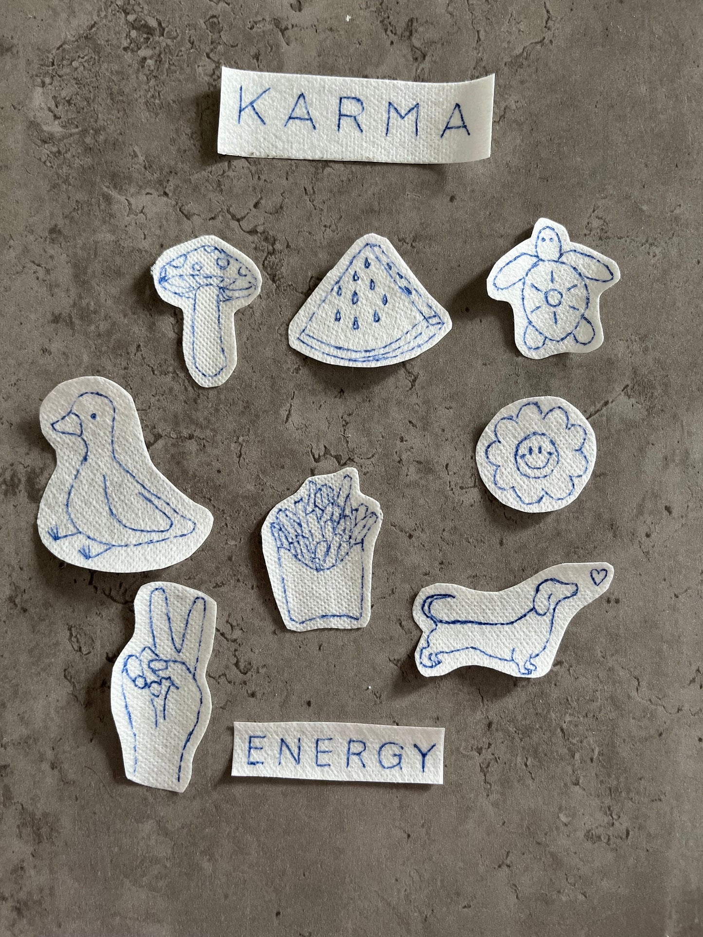 Embroidery stickers | stick and stitch stickers | Embroidery pattern | Embroidery designs | Water soluble stickers | Printed designs