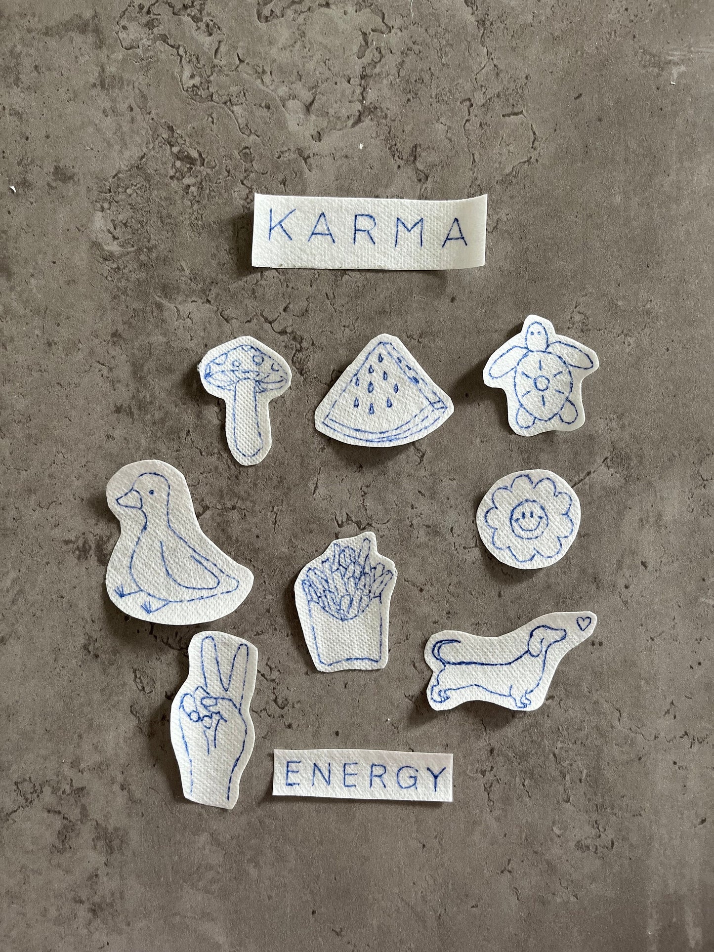 Embroidery stickers | stick and stitch stickers | Embroidery pattern | Embroidery designs | Water soluble stickers | Printed designs