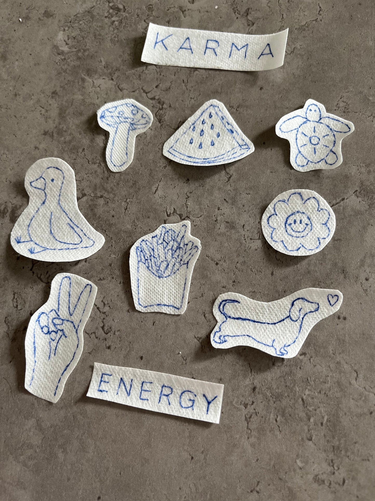 Embroidery stickers | stick and stitch stickers | Embroidery pattern | Embroidery designs | Water soluble stickers | Printed designs