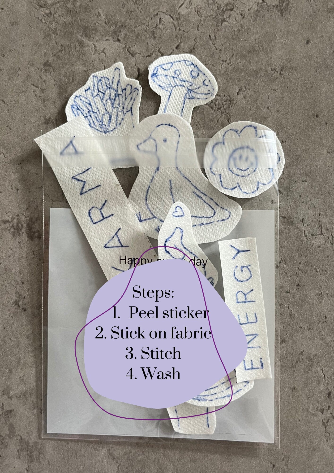 Embroidery stickers | stick and stitch stickers | Embroidery pattern | Embroidery designs | Water soluble stickers | Printed designs