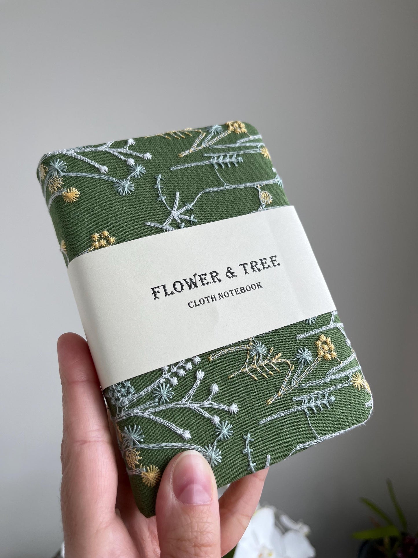A6 Notepad| Notebook with embroidered cover | Notebook