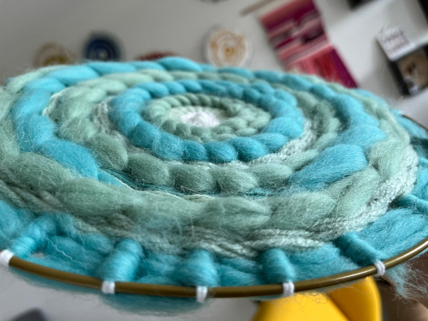 Minty Fresh circular weaving