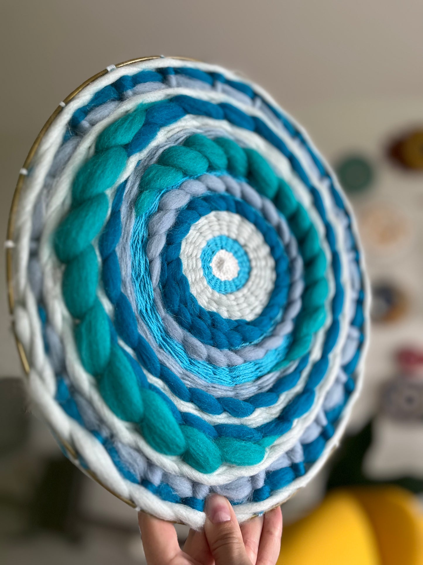 Picton blue circular weaving