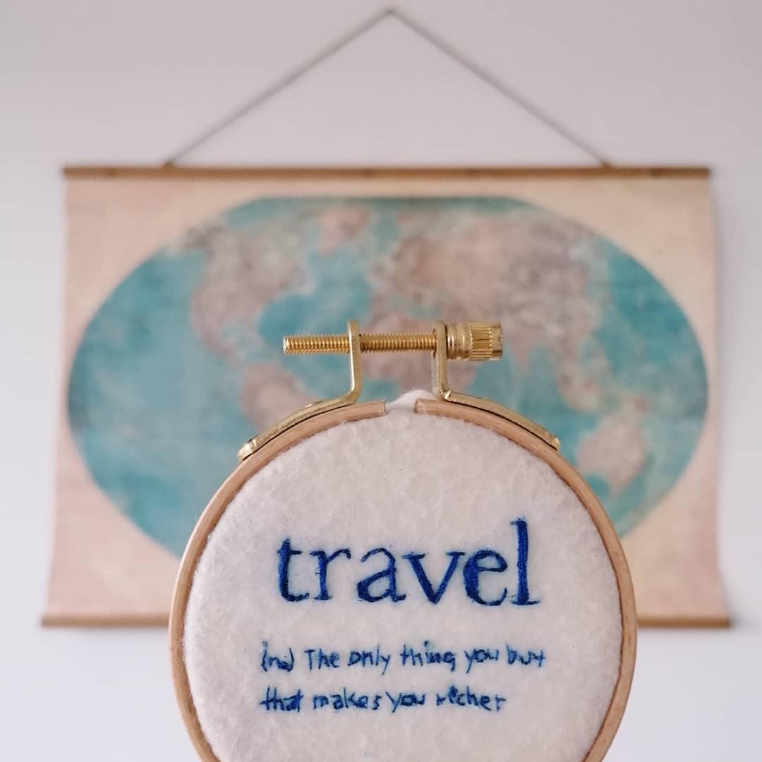 t r a v e l mini hoop - Indie's Little Crafts