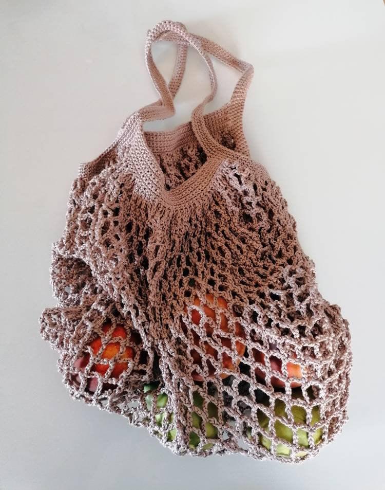 Hand Crochet French market bag - Indie's Little Crafts