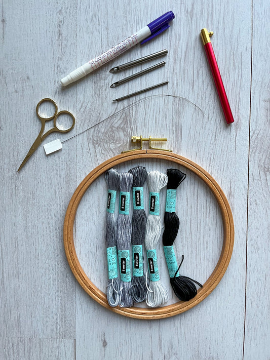 Adjustable punch needle embroidery kit - Indie's Little Crafts