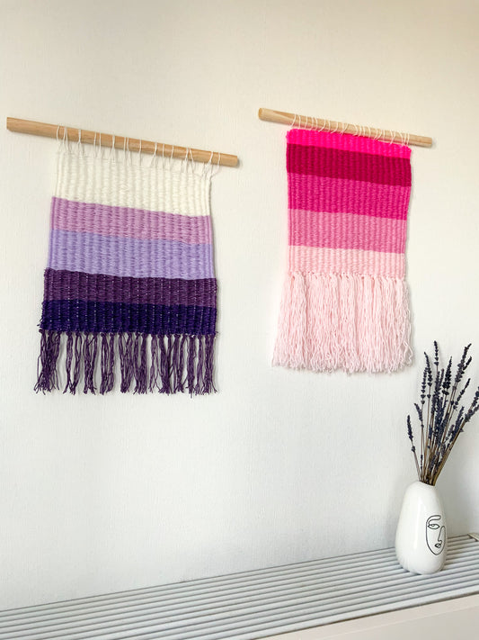 Purple weaving tapestry - Indie's Little Crafts